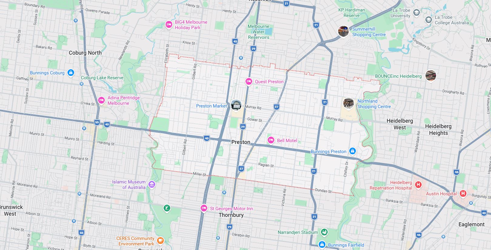 Preston Map